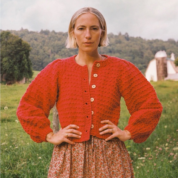 Christy Dawn Sweaters - Christy Dawn Red Nola Cardigan